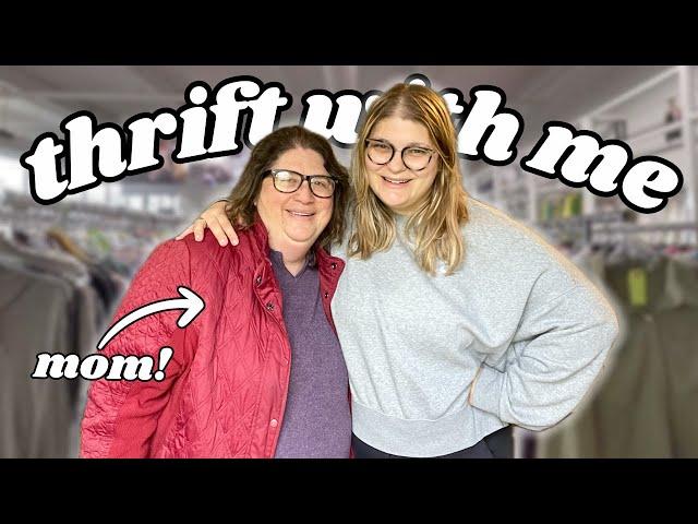 THRIFT WITH ME & MY MOM AT AN AMAZING THRIFT STORE! 