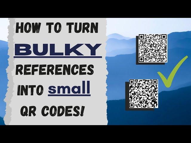 How to generate QR codes! Perfect for academic posters or presentations!