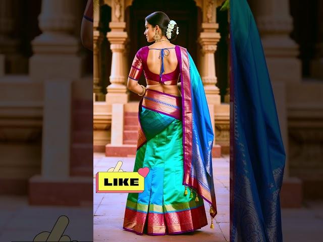 [4K] Ai Art Indian Model Lookbook.  South Indian Saree  Part - 1