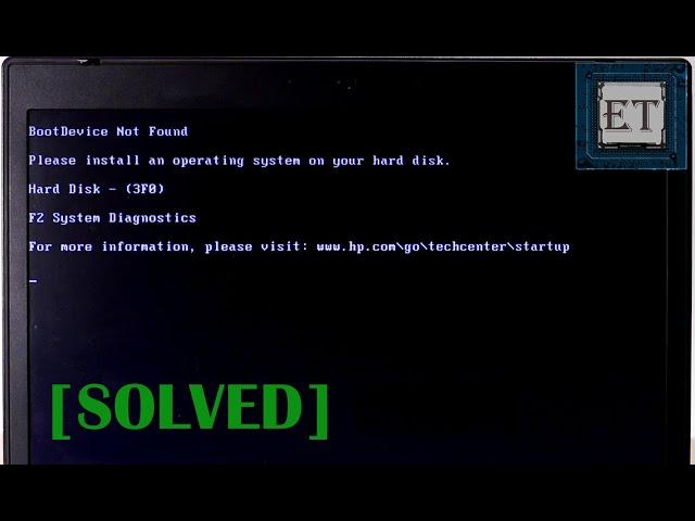 How to Fix Operating System Not Found in Windows (No Bootable Device)