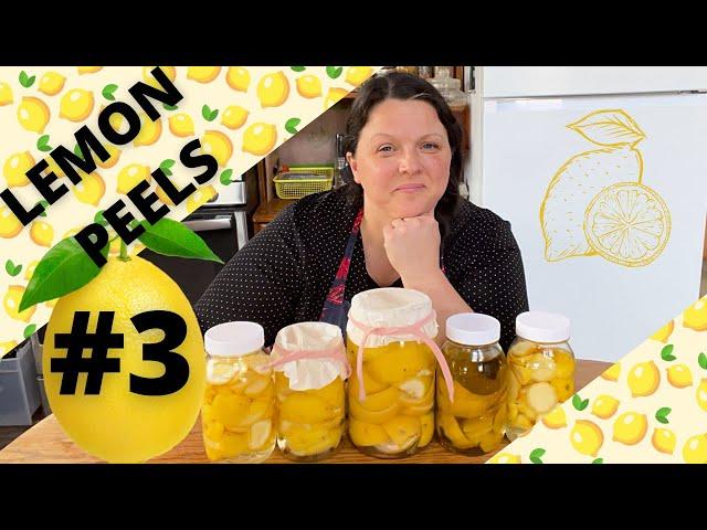 WHAT TO DO WITH LEMON PEELS - #3 in ZERO WASTE lemon processing series- HOMESTEADING ALASKA
