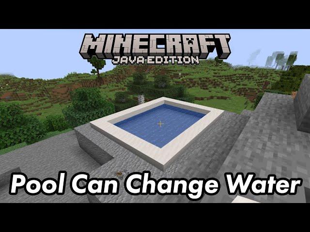 How to make a Pool Can Change Water Build in Minecraft - Redstone Build Hacks