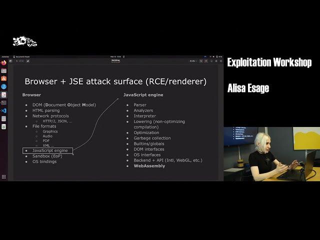 VXCON 2024 Workshop | Alisa Esage - Browser Exploitation Workshop