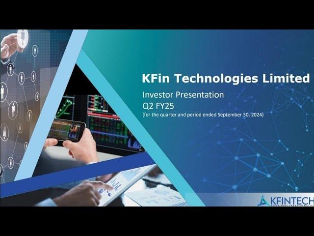 KFin Technologies Ltd (KFINTECH) Earnings Conference call for Q2 FY 2024-2025