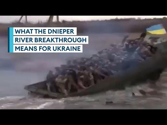 Analysing what Ukraine's Dnieper breakthrough could mean for war