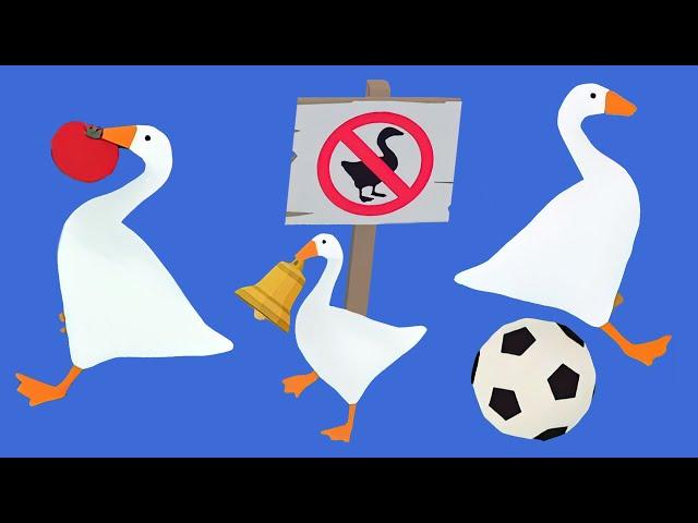 Untitled Goose Game - ГУСЬ СПАСАЕТ ЦЕЛЫЙ ГОРОДОК - Полное прохождение игры