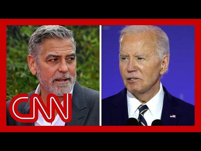 George Clooney calls for Biden to step aside