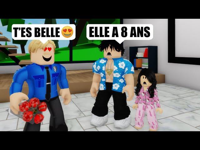 UN POLICIER FOU DRAGUE MA FILLE DE 8 ANS SUR BROOKHAVEN ! ROBLOX