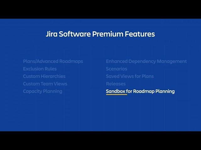 Jira Software Premium Features: Overview