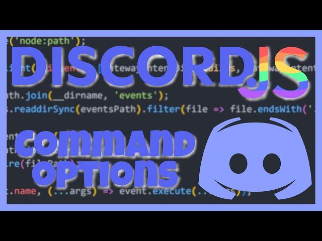 Code Your Own Discord Bot | Slash Command Options | discord.js v14 (2023)