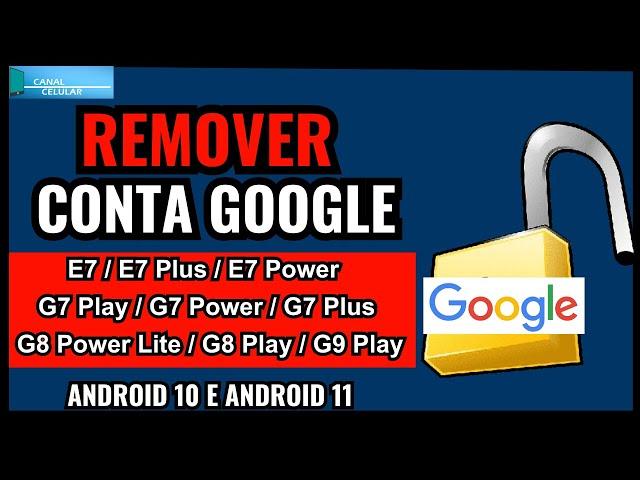 Remover Conta Google Moto E7 / E7 Plus / E7 Power / G7 Play / G7 Power /  G8 Power Lite / G9 Play !