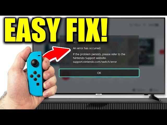 How To Fix Nintendo Switch "An Error Has Occurred" Error!