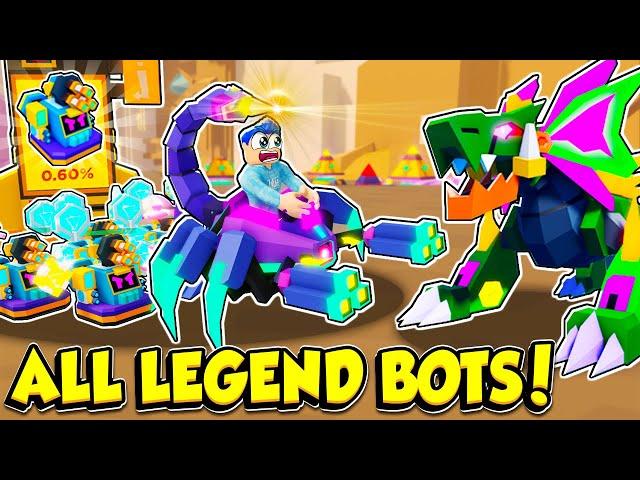 Getting A FULL TEAM Of LEGENDARY BOTS To DEFEAT THE FINAL BOSS! (Roblox)