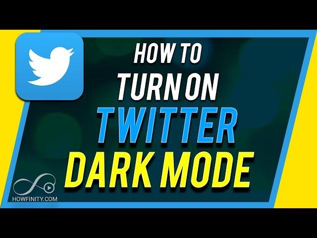 How to Turn on Dark Mode on Twitter