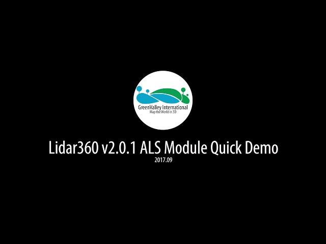 LiDAR360 v2.0.1 | Processing ALS Forestry Point Cloud Data Tutorial