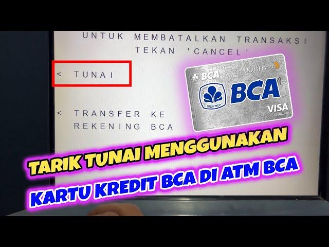 CARA TARIK TUNAI KARTU KREDIT BCA