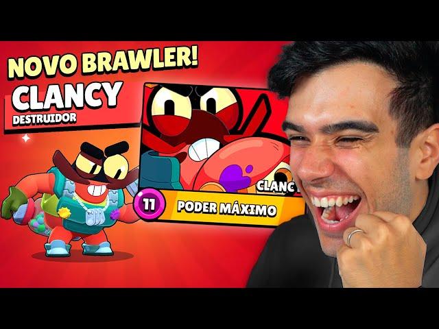 LIBEREI E MAXIMIZEI O NOVO BRAWLER CLANCY NO BRAWL STARS!!