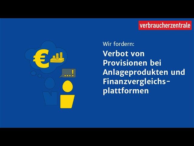 #EuropaKannMehr: Verbot von Provisionen bei Anlageprodukten und Finanzvergleichsplattformen