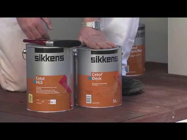 Sikkens How to prepare and coat a timber deck