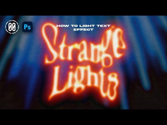 HOW TO GLOWING TEXT EFFECT IN  PHOTOSHOP