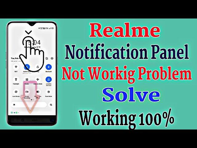 How To Fix Realme Notification Panel Not Working | Realme Notification Bar not working Scroll