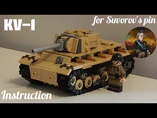 LEGO KV-1 in minifig scale | Instruction