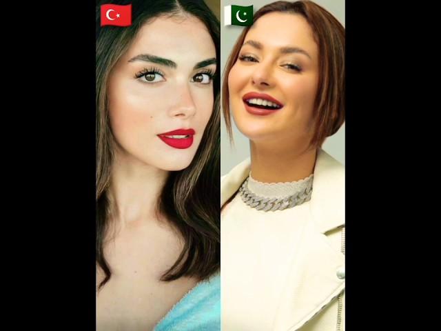 Turkish actresses Vs Pakistani actresses ️#shorts