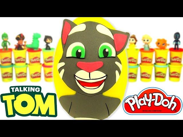 Huevo Sorpresa Gigante de Talking Tom en Español de Plastilina Play Doh