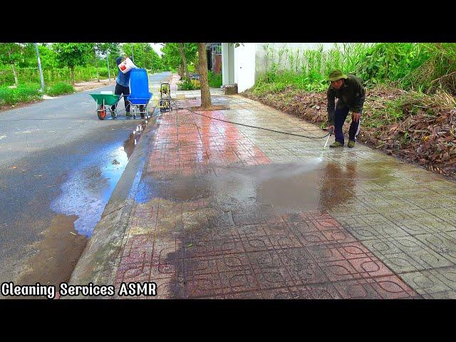 Improvisation 02 Guys Transform Wild Grass Forest Into Beautiful Sidewalk