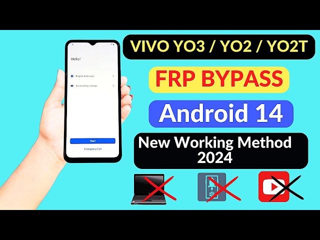 Vivo Y03/YO2/YO2T Frp Bypass Without Pc | All Vivo Android 14 Frp Unlock  New Security Update 2024