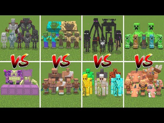 MOB ARMY TOURNAMENT | Minecraft Mob Battle