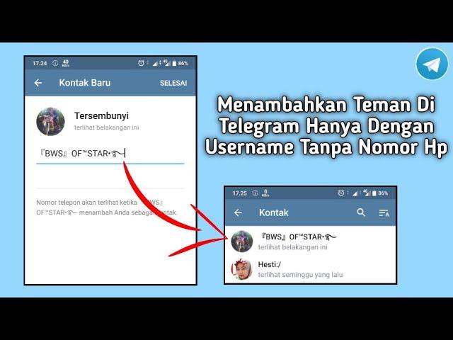 Cara Menambahkan Teman Di Telegram Menggunakan Username