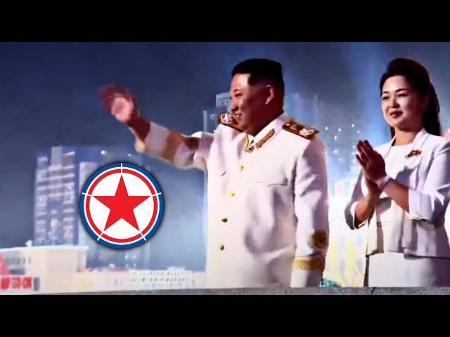 2022 North Korea parade | Neon Synth Socialist State | Perturbator - She Moves Like a Knife
