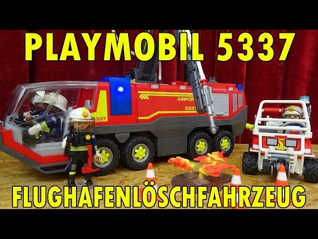 PLAYMOBIL 5337 FLUGHAFENLÖSCHFAHRZEUG + 5398 FEUERWEHRKART + 5398 LÖSCHPUMPE