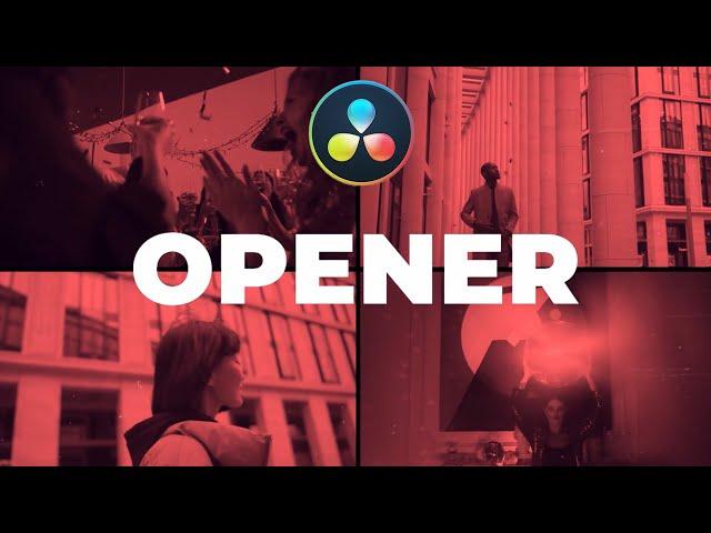 Fast Opener Intro  DaVinci Resolve Templates 