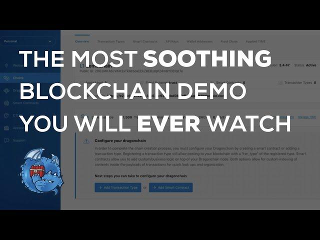 The Most Soothing Blockchain Demo You Will Ever Watch