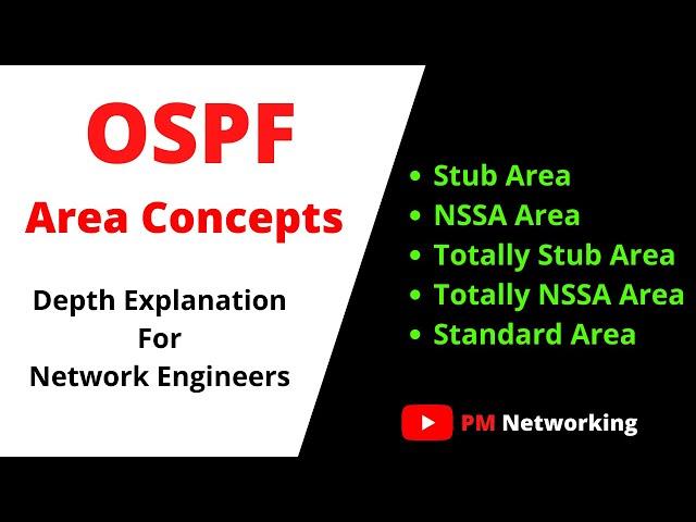 OSPF Area Concepts | Stub Area, Totally Stub Area, NSSA Area, and Totally NSSA Area |#ospf #ccnp