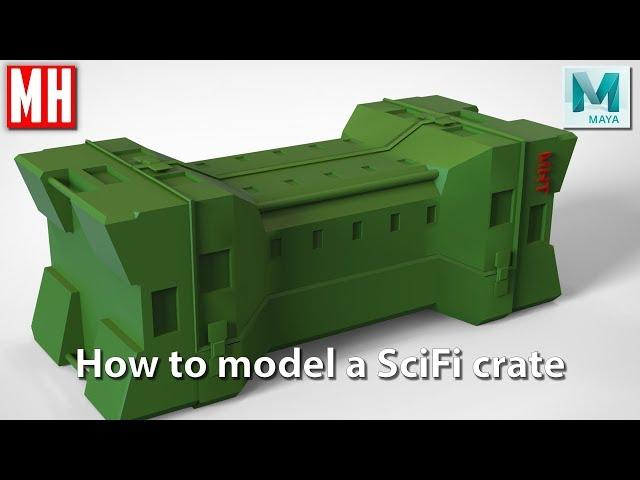 Maya 2018 tutorial : How to model a SCI FI case