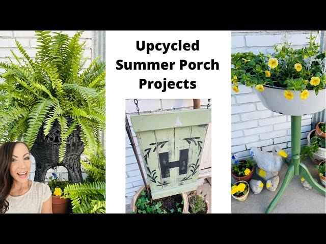 New 2022 Summer DIY Decor | Trash to Treasure | Upcycled Wood Projects | Porch Decor | DIY Paint