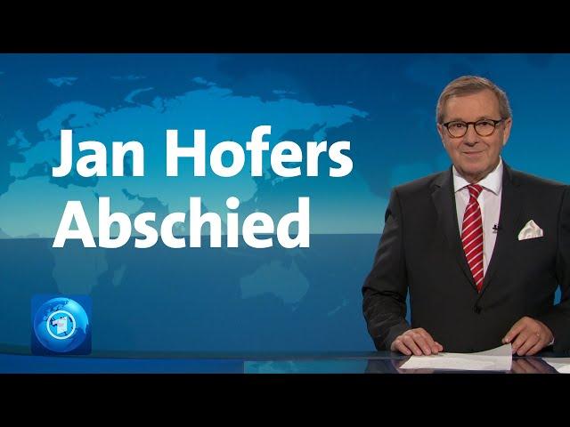 Jan Hofers Abschied in seiner letzten tagesschau