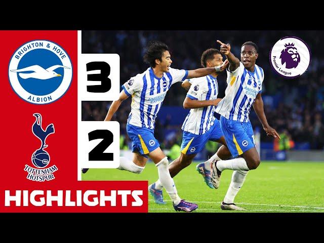 BRIGHTON vs TOTTENHAM (3-2) | AMAZING COMEBACK!!Goals & Extended Highlights | Premier League 2024/25