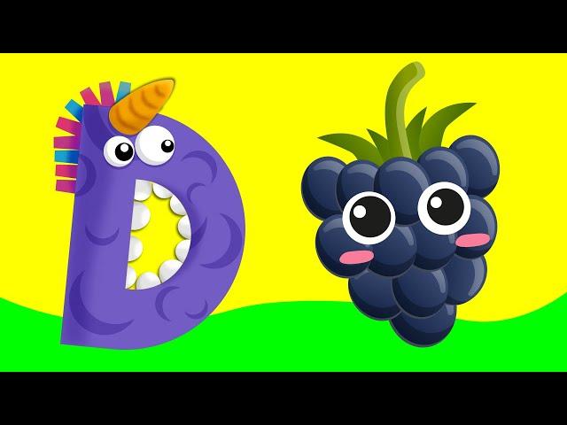Dewberry the Superhero | Yummy Alphabet | Learn the Letter D