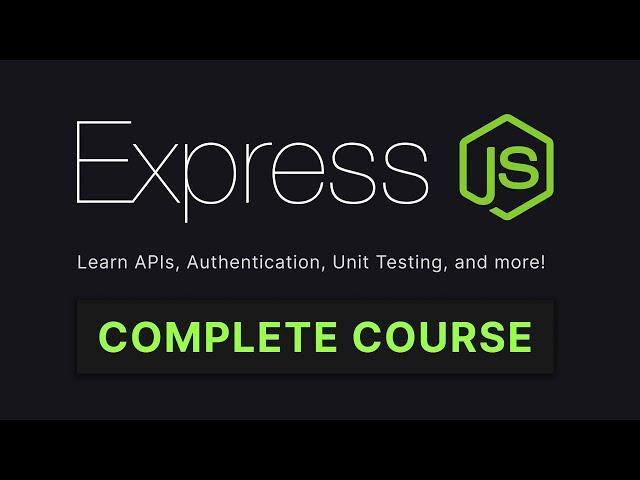 Express JS Full Course