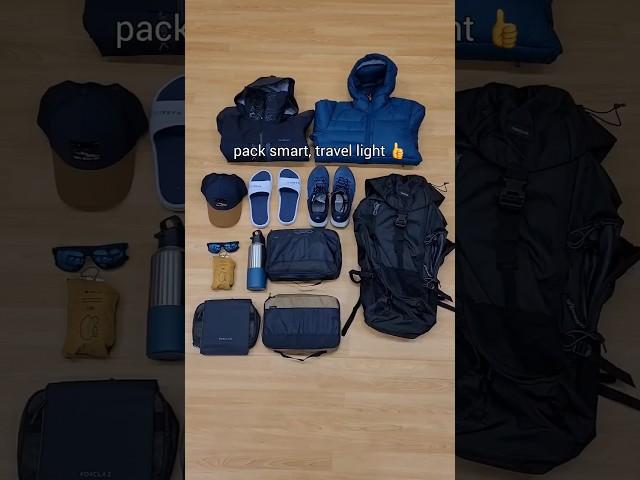 Best way to pack a travel backpack #forclaz #decathlon #traveltips