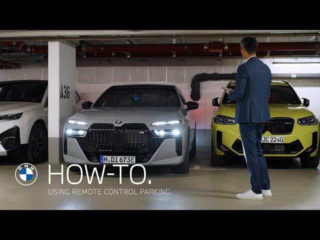 How to Park your BMW by Remote Control.