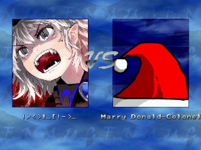 Winmugen - Volcrz R (12p) vs Marry Donald-Colonel (1p)