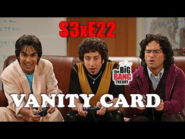 Big Bang Theory #episode22   Vanity Card