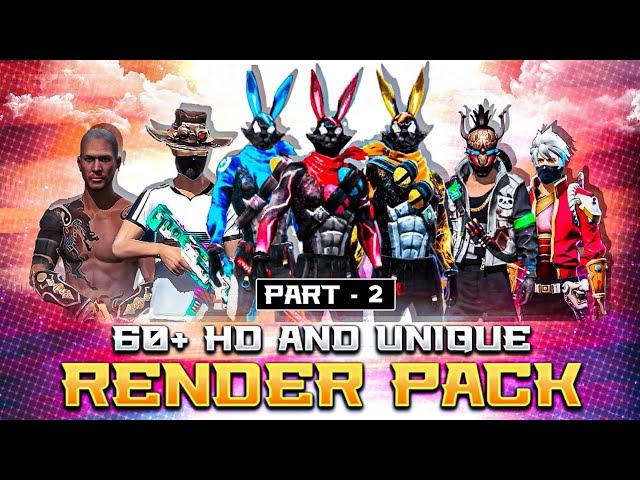 Free Fire Character Png Pack || 70+ Hd & Unique Renders pack || ff render pack || Noob Galaxy ff ||