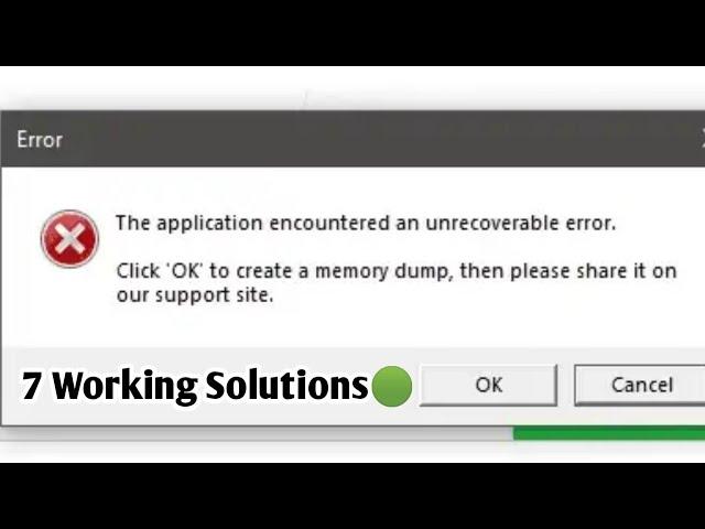 Roblox The Application Encountered An Unrecoverable Error Fix (2023)