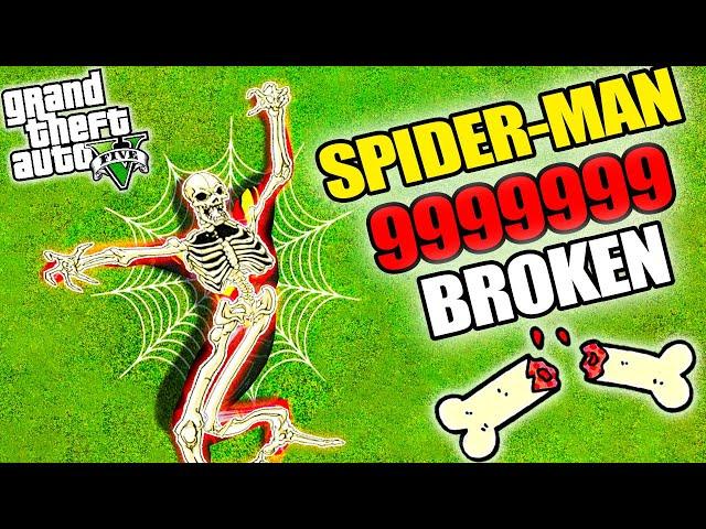 GTA 5: Breaking EVERY BONE As SPIDERMAN In GTA V ! ( GTA 5 mods )